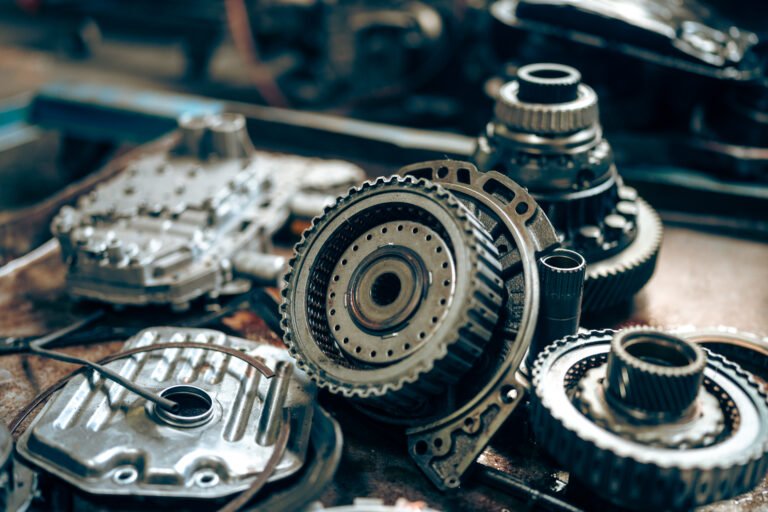Steampunk texture, background with mechanical parts, gear wheels Stylized of a steampunk mechanical